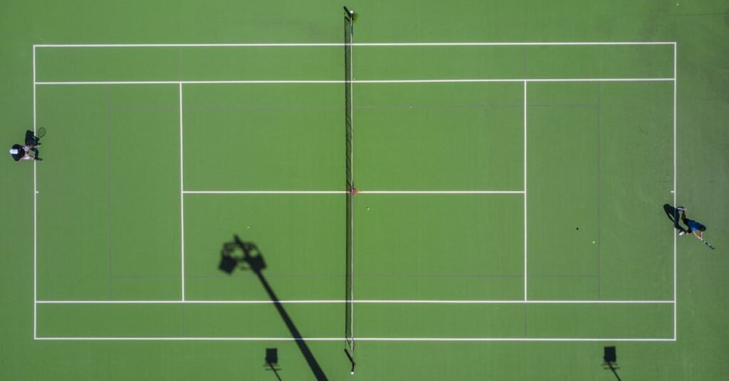 Professional tennis court